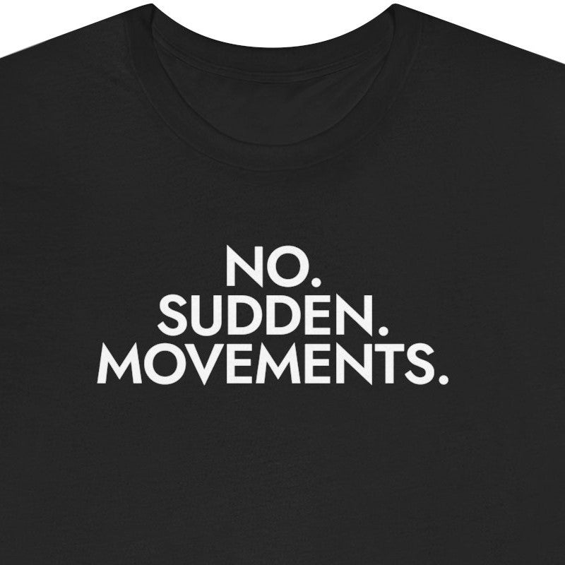 No. Sudden. Movements.