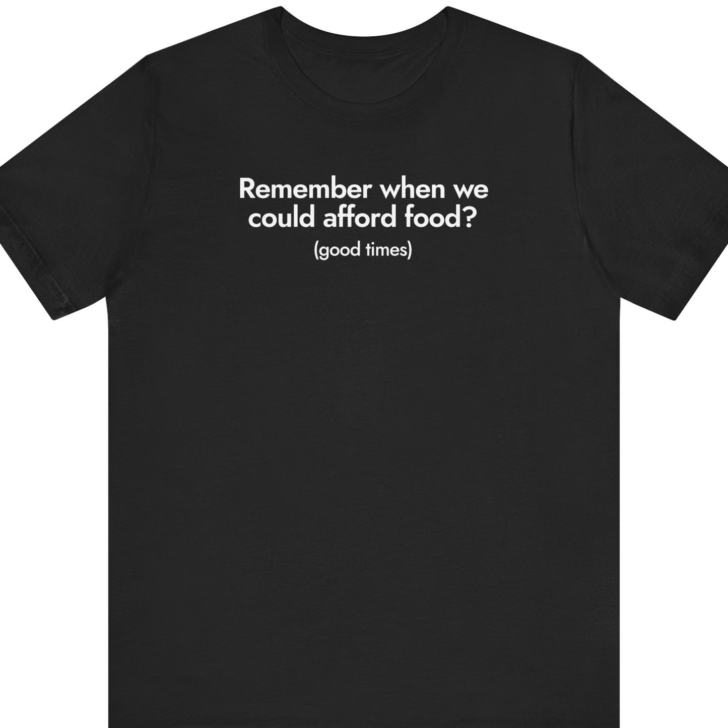 Remember when we could afford food?  (good times)